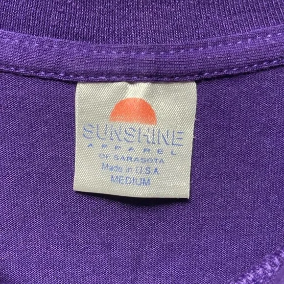 vintage 80s or 90s Florida seashells and net front graphic short sleeve T-shirt - Picture 4 of 6